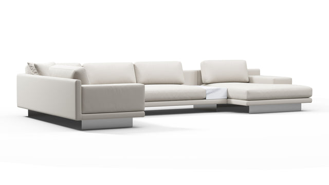 Alessio - Alessio Outdoor Sectional, Large Left Corner, Shell Performance Weave