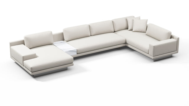 Alessio - Alessio Outdoor Sectional, Large Right Corner, Shell Performance Weave