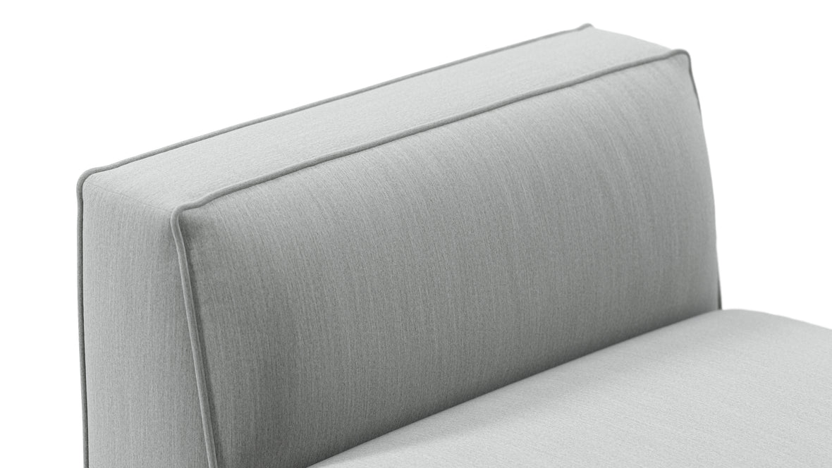 Bond - Bond Outdoor Module, Armless, Dove Grey Performance Weave