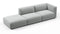 Bond - Bond Outdoor Sectional, Open End, Left, Dove Grey Performance Weave