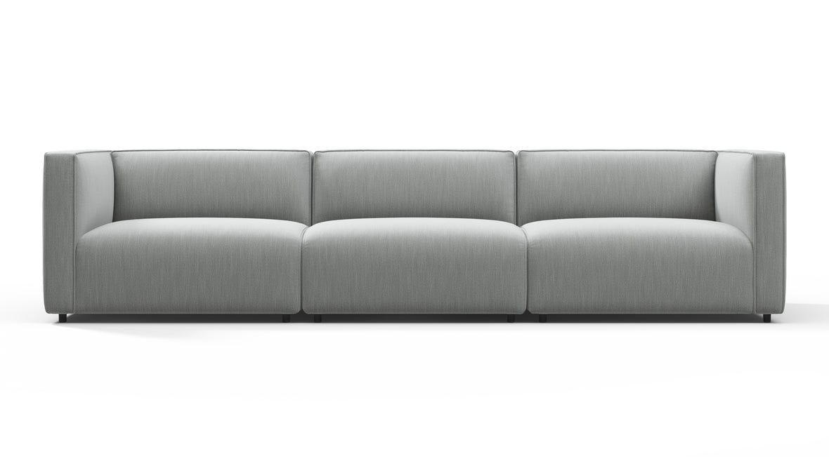 Bond - Bond Outdoor Three Seater Sofa, Dove Grey Performance Weave