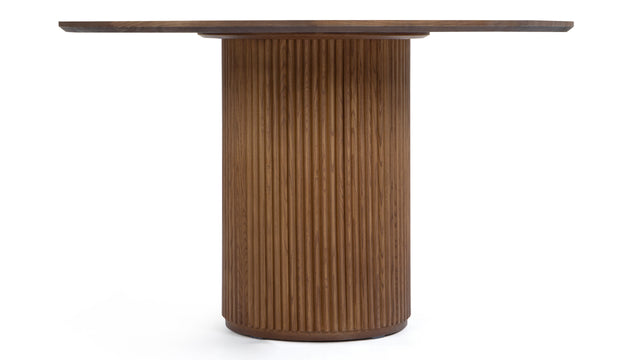 Decelle - Decelle Round Dining Table, Walnut 51in