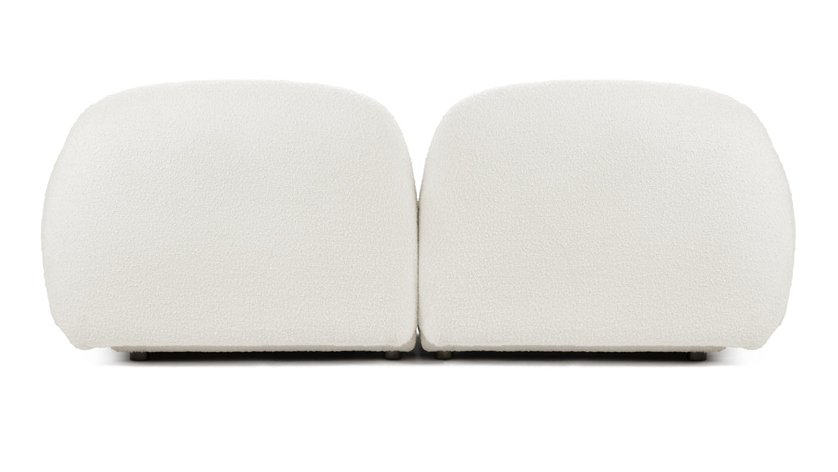 Gigi - Gigi Two Seater Sofa, White Boucle