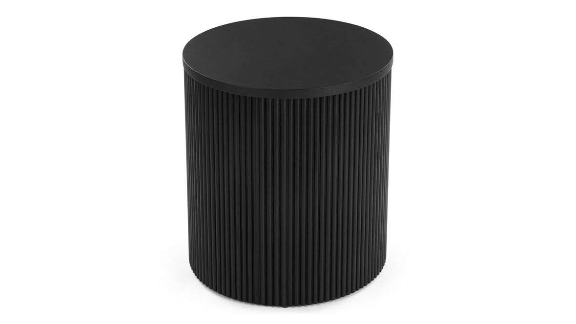 Cos - Cos Fluted Side Table, Black