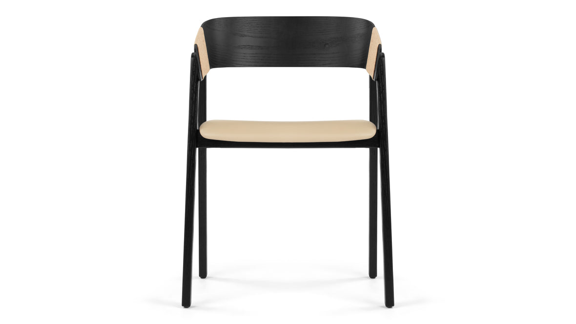 Georgia - Georgia Armchair, Black and Natural