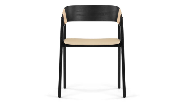 Georgia - Georgia Armchair, Black and Natural