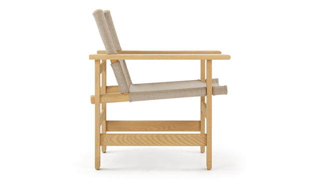 Arte - Arte Lounge Chair, Natural Ash and Canvas