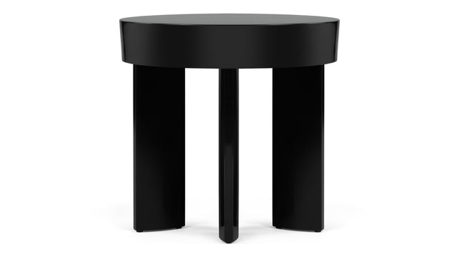 Giles - Giles Side Table, Black Gloss