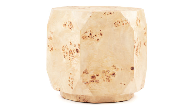 Callie - Callie Side Table, Burl Wood