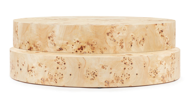 Chia - Chia Coffee Table, Burl Wood