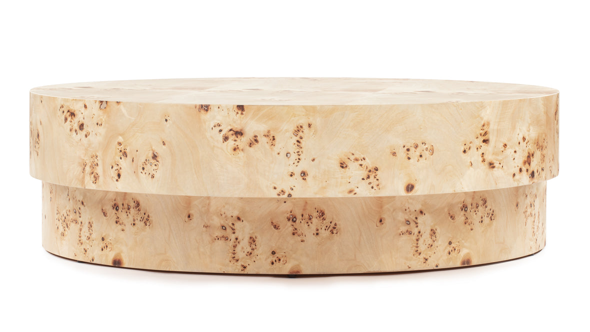 Chia - Chia Coffee Table, Burl Wood