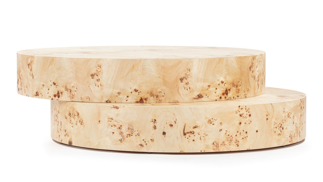 Chia - Chia Coffee Table, Burl Wood