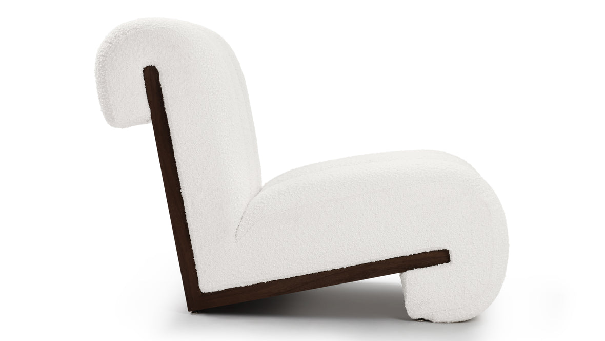 Sienna - Sienna Lounge Chair, Porcelain Boucle