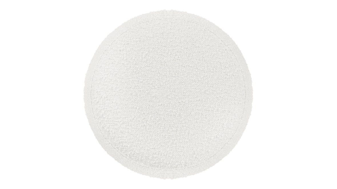 Noa - Noa Ottoman, Small, Porcelain Boucle