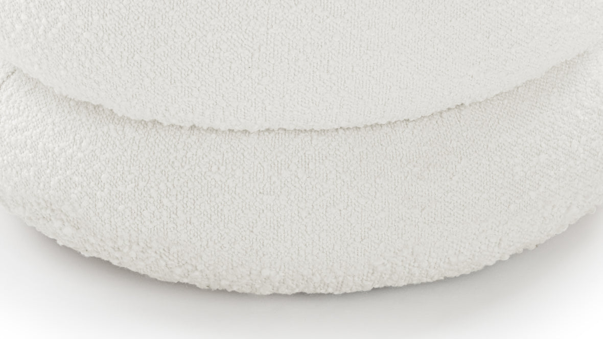 Noa - Noa Ottoman, Medium, Porcelain Boucle