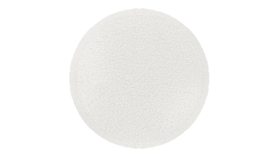 Noa - Noa Ottoman, Medium, Porcelain Boucle