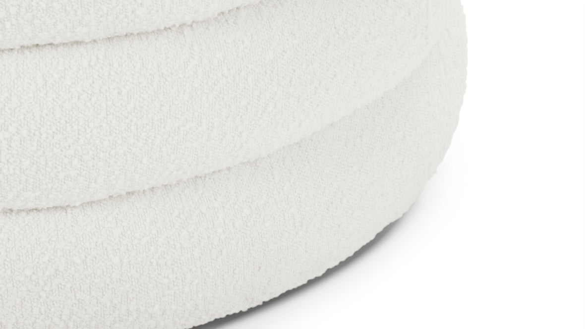 Noa - Noa Ottoman, Large, Porcelain Boucle