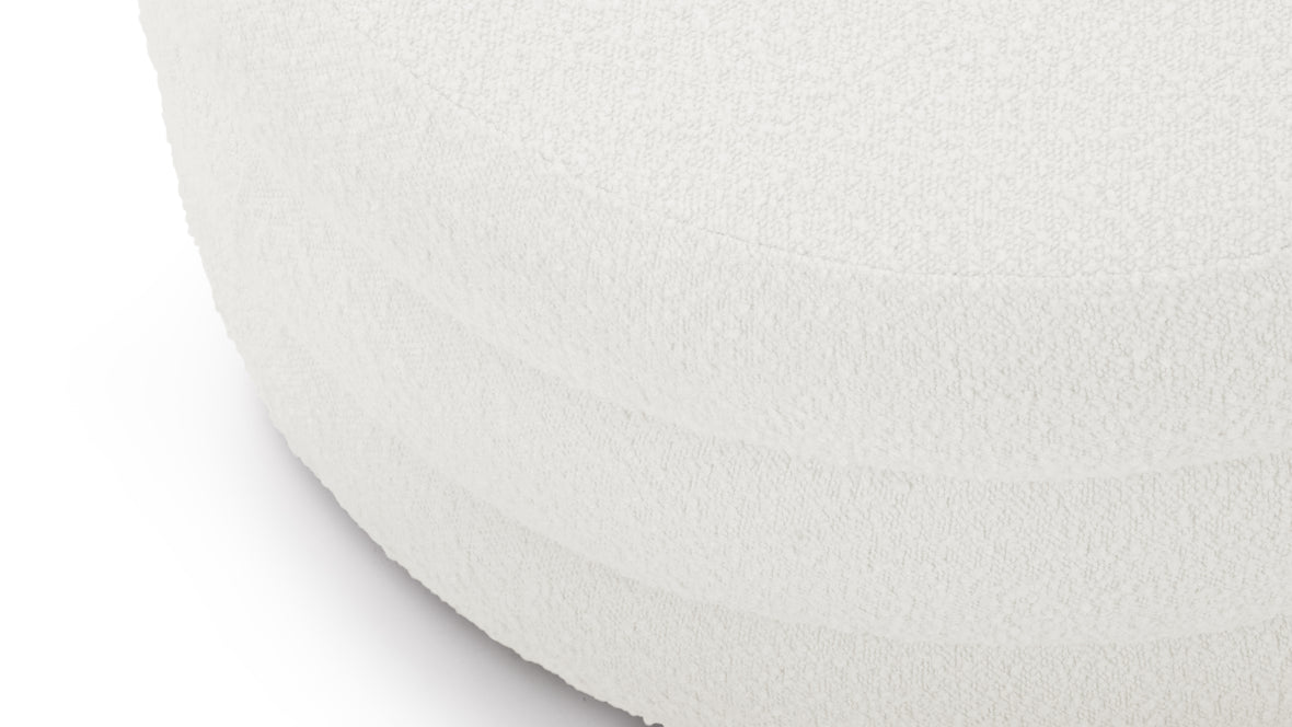 Noa - Noa Ottoman, Large, Porcelain Boucle