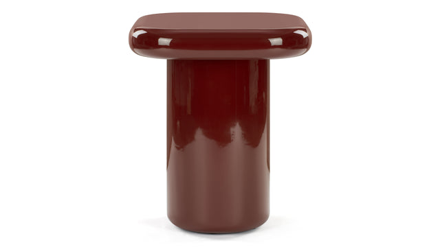 Sorrento - Sorrento Side Table, Burgundy Gloss