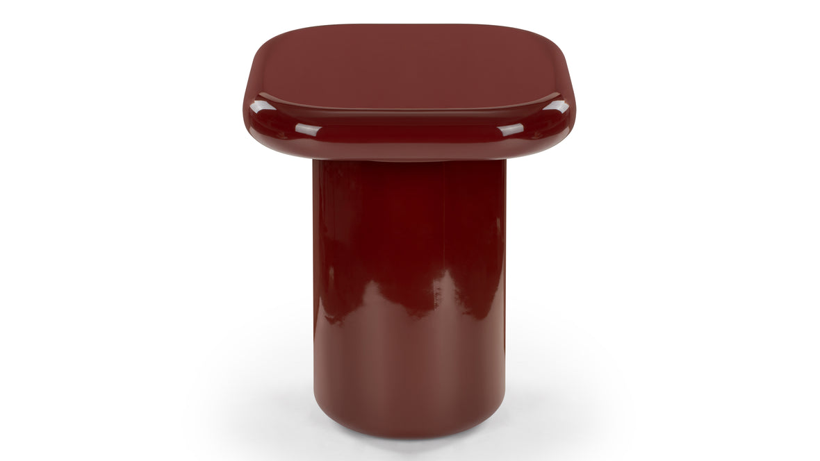 Sorrento - Sorrento Side Table, Burgundy Gloss