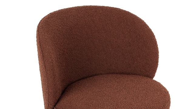 Ria - Ria Side Chair, Ginger Boucle