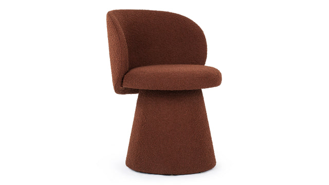 Ria - Ria Side Chair, Ginger Boucle