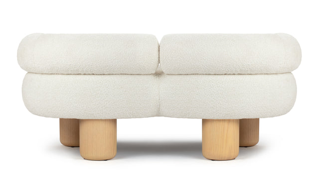 Dahl - Dahl Two Seater Sofa, Luxe White Boucle