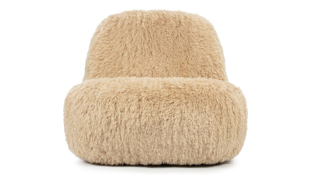 Rocha - Rocha Lounge Chair, Honey Vegan Fur