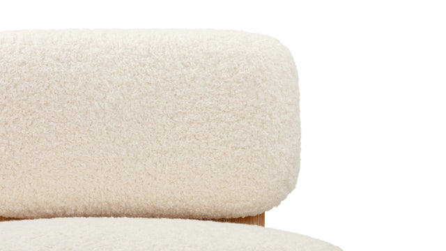 Emmy - Emmy Lounge Chair, White Vegan Sheepskin