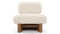 Emmy - Emmy Lounge Chair, White Vegan Sheepskin