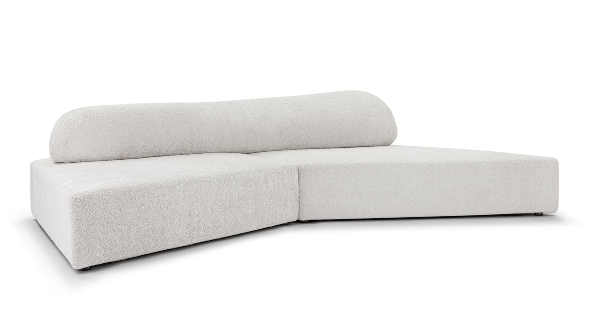 On the Rocks - On The Rocks Sofa, Small, Luxe Light Gray Weave