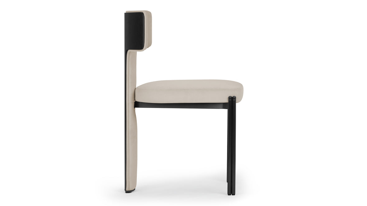 Zefir - Zefir Dining Chair, French Gray Velvet