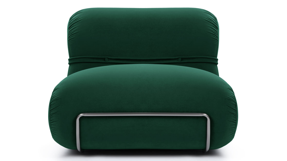 Bao - Bao Lounge Chair, Emerald Velvet