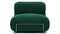 Bao - Bao Lounge Chair, Emerald Velvet