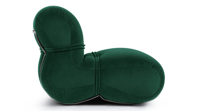 Bao - Bao Lounge Chair, Emerald Velvet