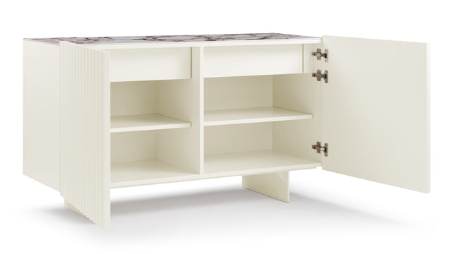 Cece - Cece Small Sideboard, Ivory and Ceramic