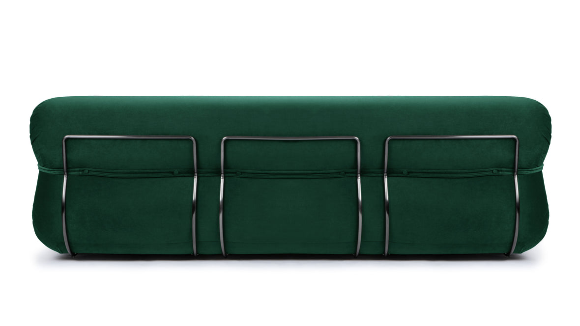 Bao - Bao Three Seater Sofa, Emerald Velvet