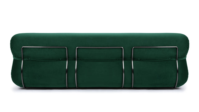 Bao - Bao Three Seater Sofa, Emerald Velvet