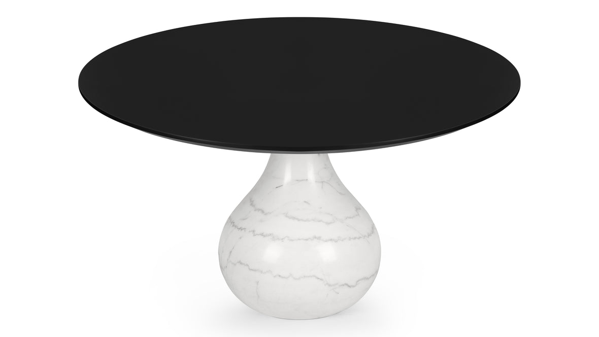 Como - Como Dining Table, Carrara Marble, 53in