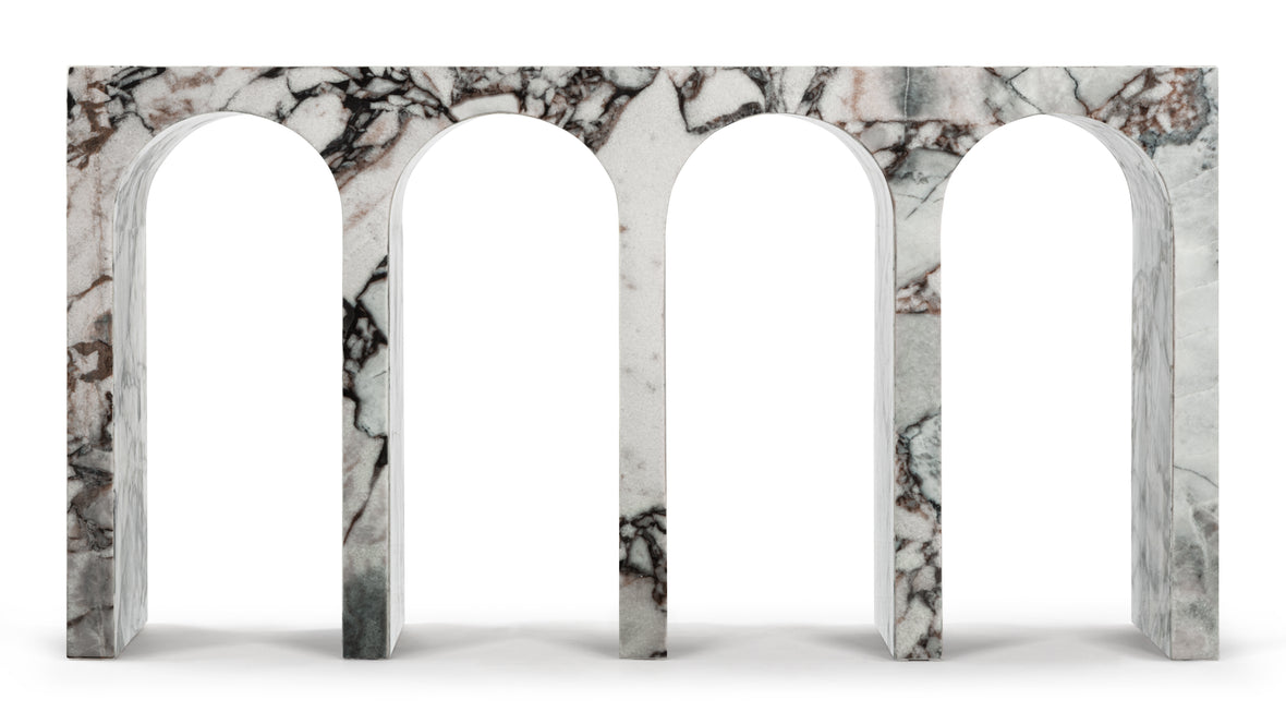 Venice - Venice Console Table, Modellato Marble