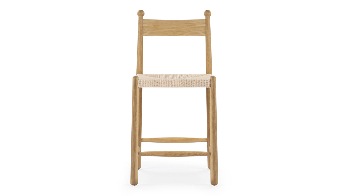 Sara - Sara Bar Stool, Oak, Seat Height 24in