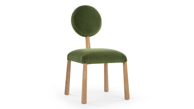 Fossie - Fossie Side Chair, Moss Green Velvet