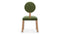 Fossie - Fossie Side Chair, Moss Green Velvet