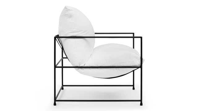 Hudson - Hudson Lounge Chair, Snow White Linen