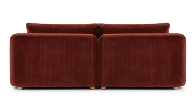 Morrell - Morrell Two Seater Sofa, Garnet Velvet