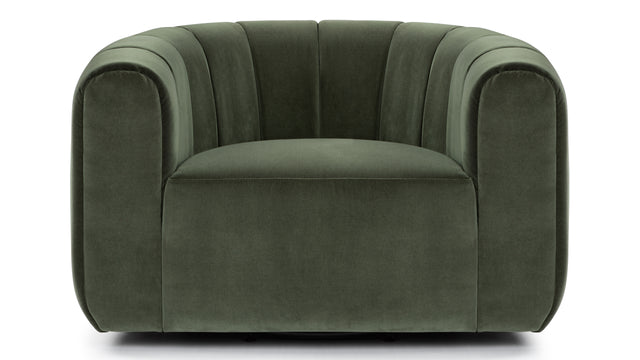 Hayward - Hayward Lounge Chair, Seaglass Velvet