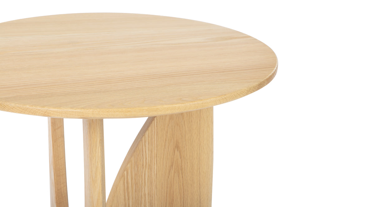 Geometric - Geometric Side Table, Light Oak