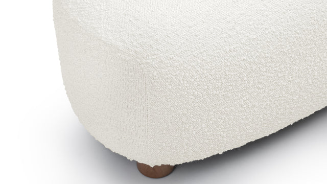 Jensen - Jensen Ottoman, Warm White Boucle