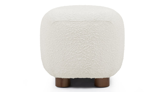 Jensen - Jensen Ottoman, Warm White Boucle