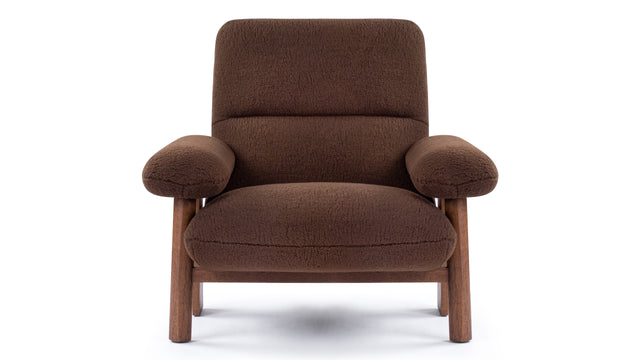 Brasilia - Brasilia Lounge Chair, Cafe Noir Vegan Fur